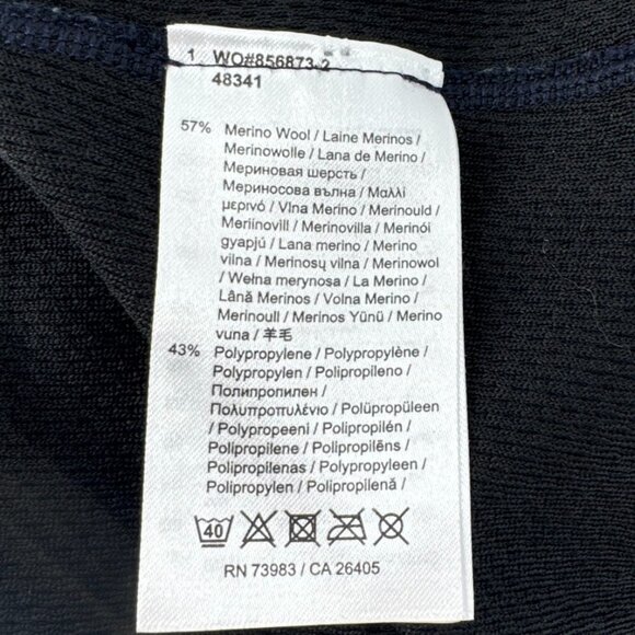 Helly Hansen Wool Blend Ski Half Zip Red Orange Navy Cream XL - Picture 4 of 7